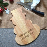 Personalised Wooden Chopping Board Snowman
